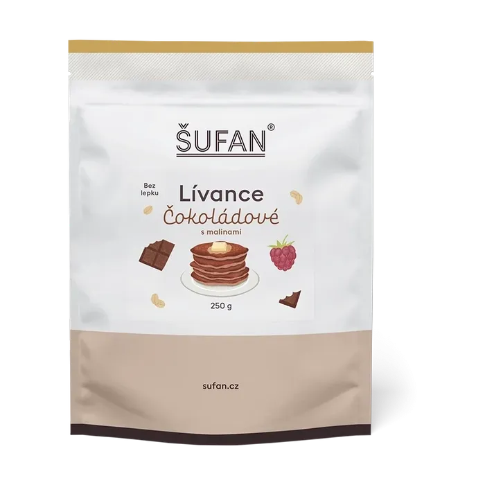 Šufan Lívance čokoládové s malinami BLP 250g