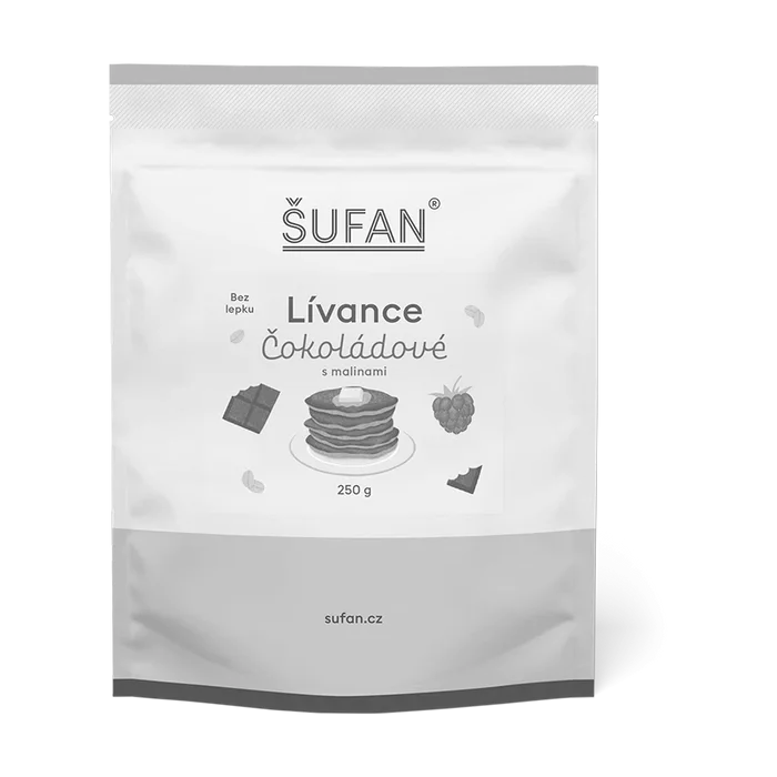 Šufan Lívance čokoládové s malinami 250g