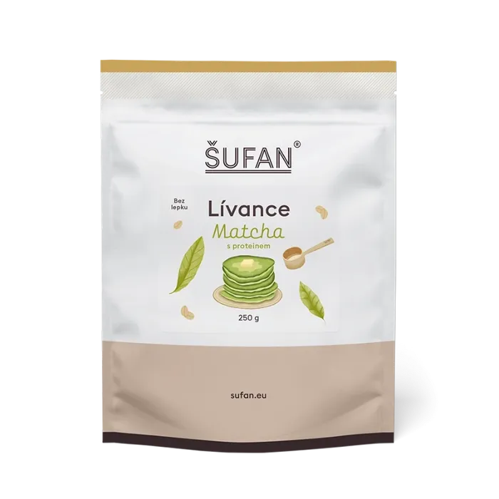 Šufan Lívance matcha s proteinem 250 g