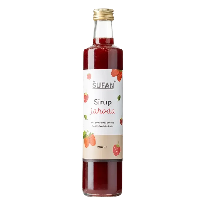 Šufan & Sirupárna Jahodový sirup 500 ml