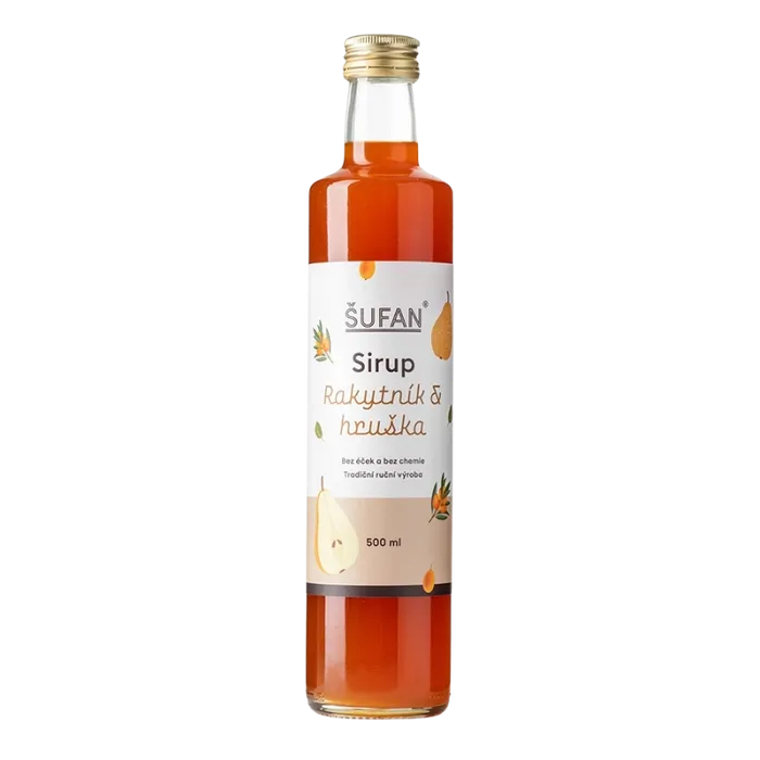 Šufan & Sirupárna Rakytníkový sirup s hruškou 500 ml
