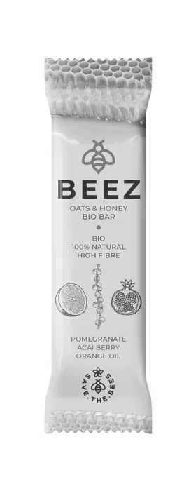 Maxsport Beez Bar granátové jablko + acai + pomerančový olej 40g Bio
