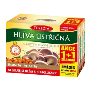 Terezia Company Hlíva ústřičná s rakytníkovým olejem 120 kapslí