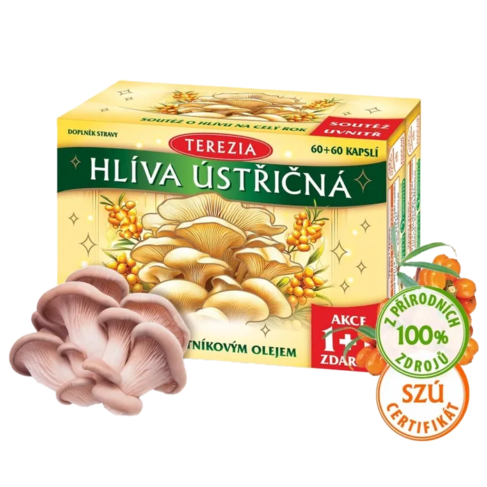 Terezia Hlíva ústřičná s rakytníkovým olejem 60+60 kapslí