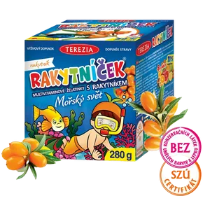 Terezia Rakytníček Multivitamínové želatinky s rakytníkem Mořský svět 140ks