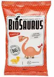 Biosaurus Kukuřičné křupky s kečupem 50 g BIO