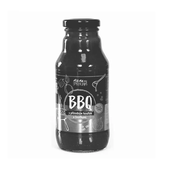 The Pelikans BBQ omáčka se švestkami a tekutým kouřem 360 g