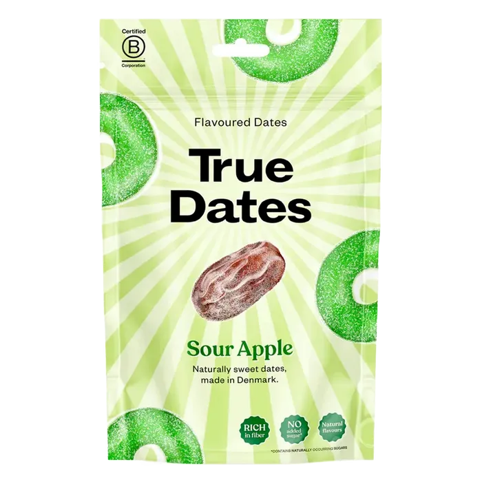 True Dates Datle s příchutí kyselé jablko 100 g