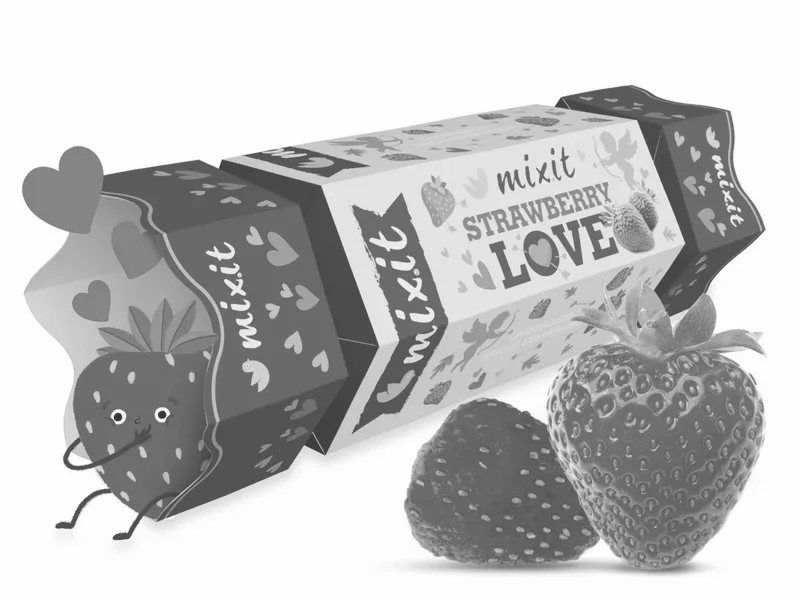 Mixit Valentýnský bonbon - celé křupavé jahody 40 g