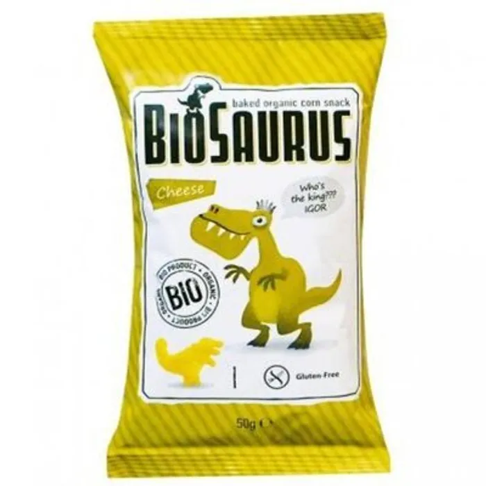 Biosaurus Kukuřičné křupky se sýrem 50 g BIO