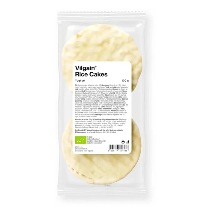 Vilgain Chlebíčky rýžové BIO s jogurtem 100g