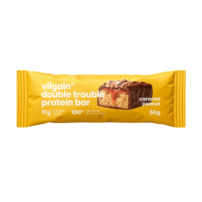 Vilgain Double Trouble Protein Bar Arašídy se slaným karamelem 55g