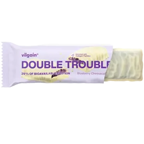 Vilgain Double Trouble Protein Bar borůvkový cheesecake 55g