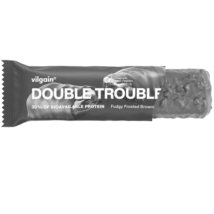 Vilgain Double Trouble Protein Bar Dvojitá čokoláda 55 g