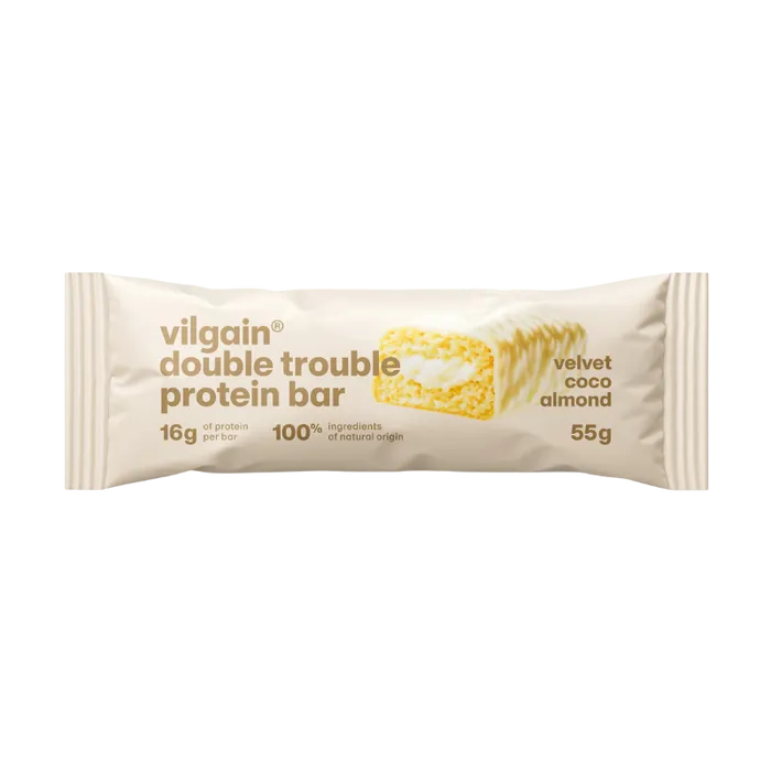Vilgain Double Trouble Protein Bar Kokosovo-mandlový krém 55g