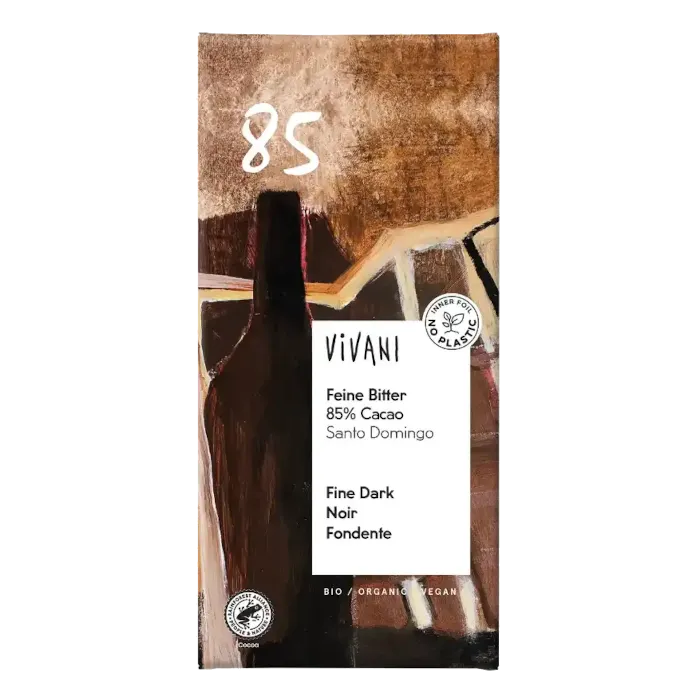 Vivani Čokoláda hořká 85 % 80 g BIO