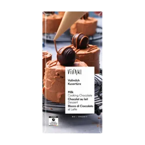 Vivani Čokoláda mléčná na vaření 150g BIO