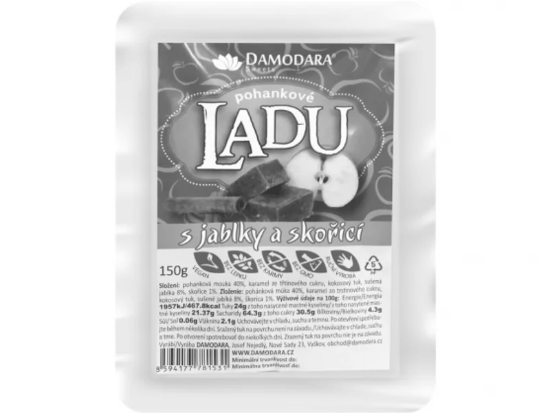 Damodara Ladu pohankové s jablky 150g