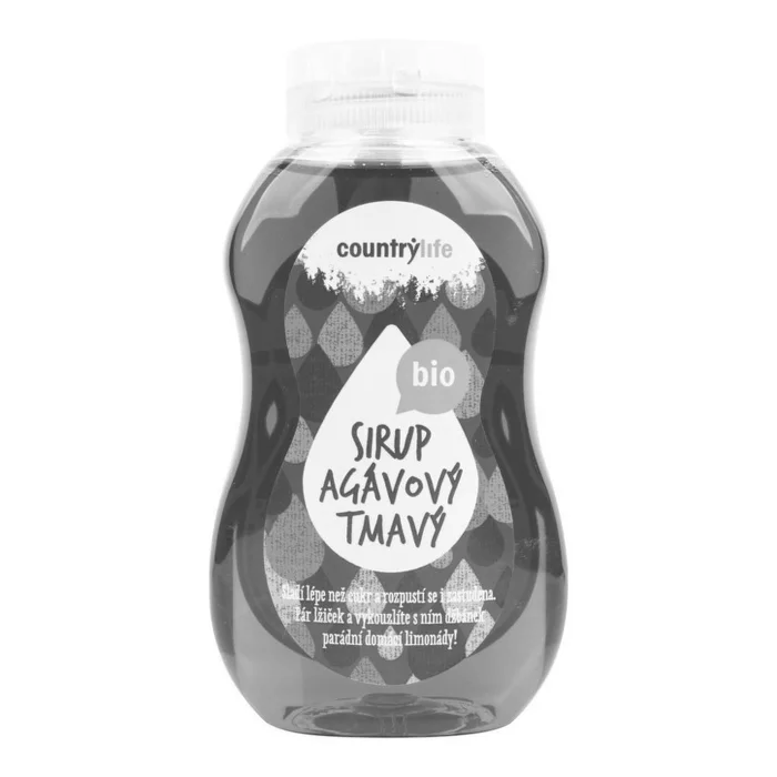 Country Life Sirup agávový tmavý 250 ml BIO
