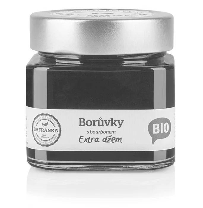 Šafránka Borůvkový extra džem s bourbonem 270g Bio