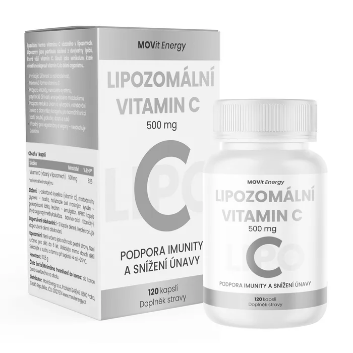 MOVit Lipozomální Vitamin C 500 mg 120 kapslí