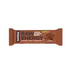 Bombus Raw Energy tyčinka kakao a kakaové boby 50 g