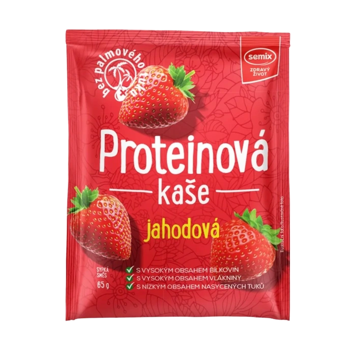 Semix Proteinová kaše jahodová 65g