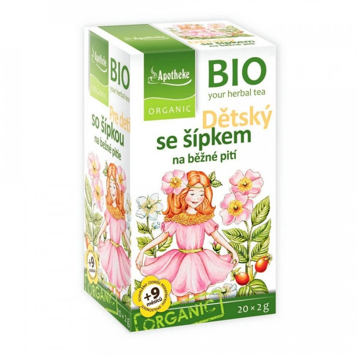 Apotheke BIO Dětský čaj se šípkem na běžné pití 20x2g