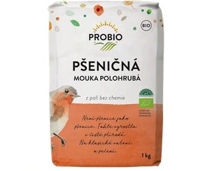 PROBIO Mouka pšeničná polohrubá 1 kg BIO