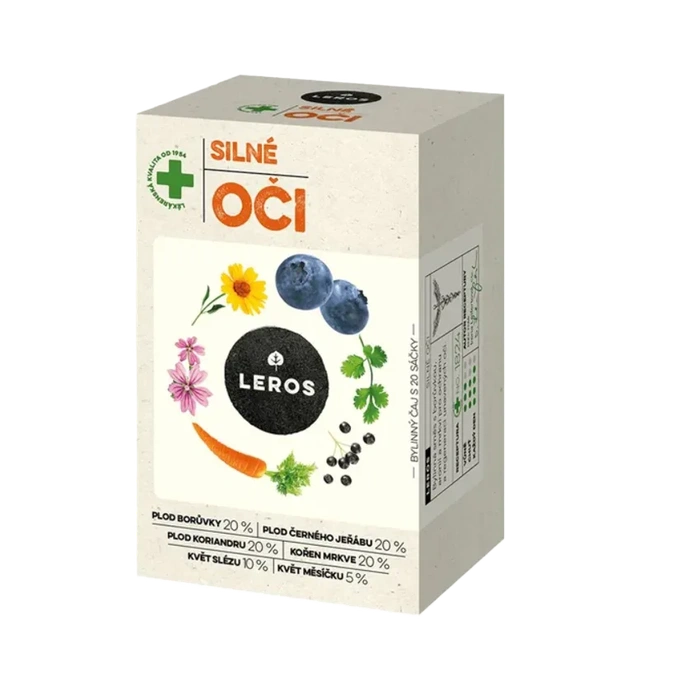 LEROS Silné oči borůvka & měsíček 20x1,5 g