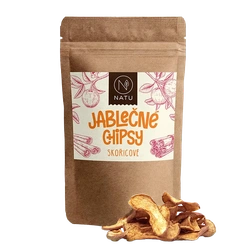 NATU Jablečné chipsy skořicové 45 g