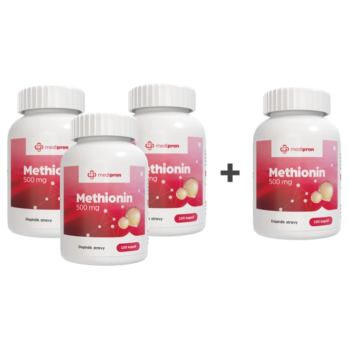 medipron Methionin 500 mg 100 kapslí AKCE 3+1