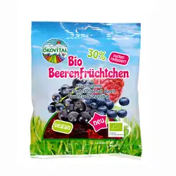 Ökovital Bonbony želatinové Lesní plody vegan méně sladké BIO 80 g