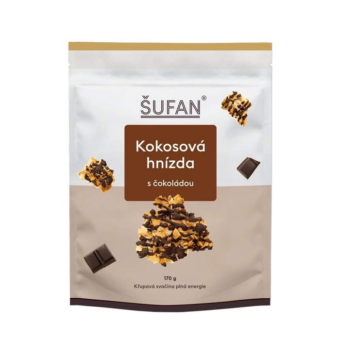 Šufan Kokosová hnízda s čokoládou 170 g