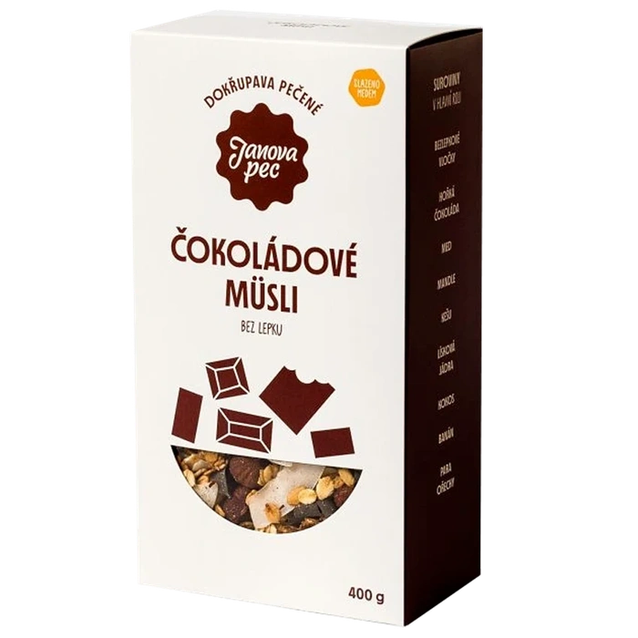 Janova pec Müsli pečené čokoládové bez lepku 400g