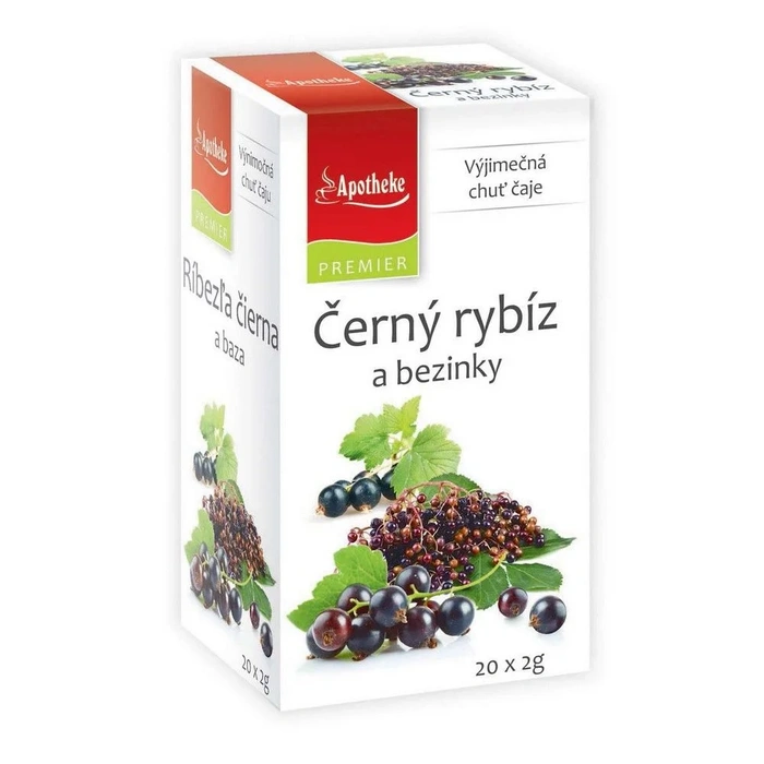 Apotheke Premier Černý rybíz a bezinky 20x2 g