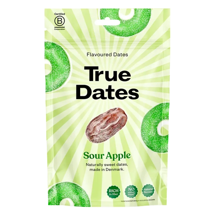 True Dates Datle s příchutí kyselé jablko 100 g
