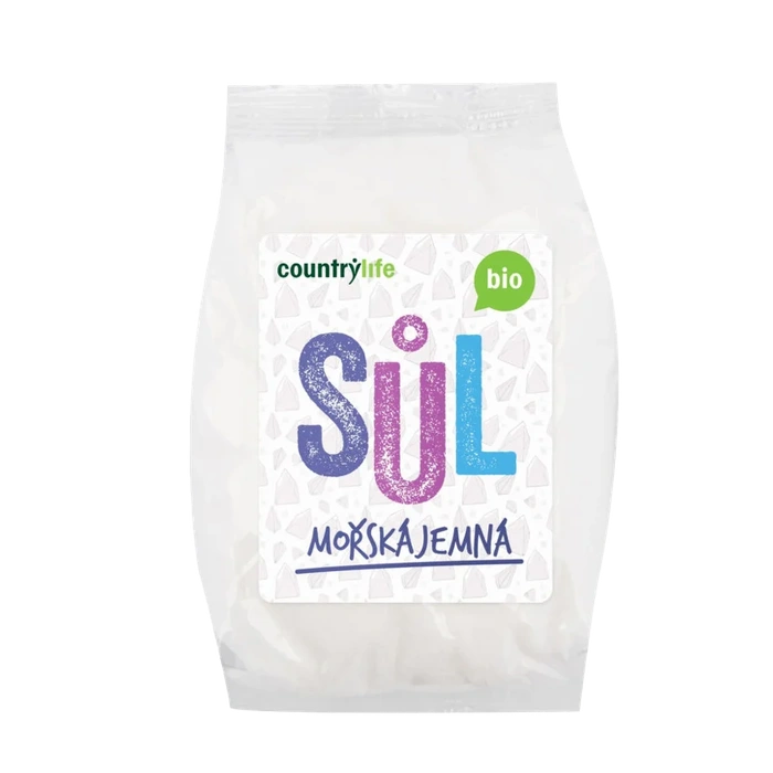 Country Life Sůl mořská jemná 1 kg BIO