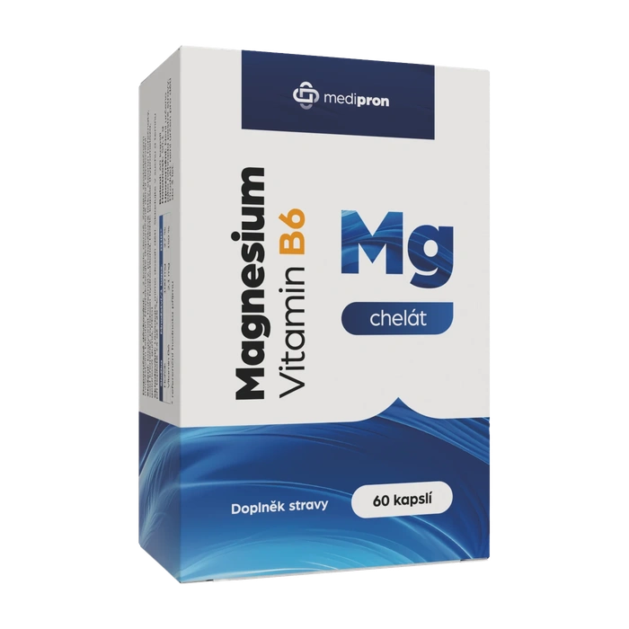 medipron Magnesium B6 chelát 60 kapslí