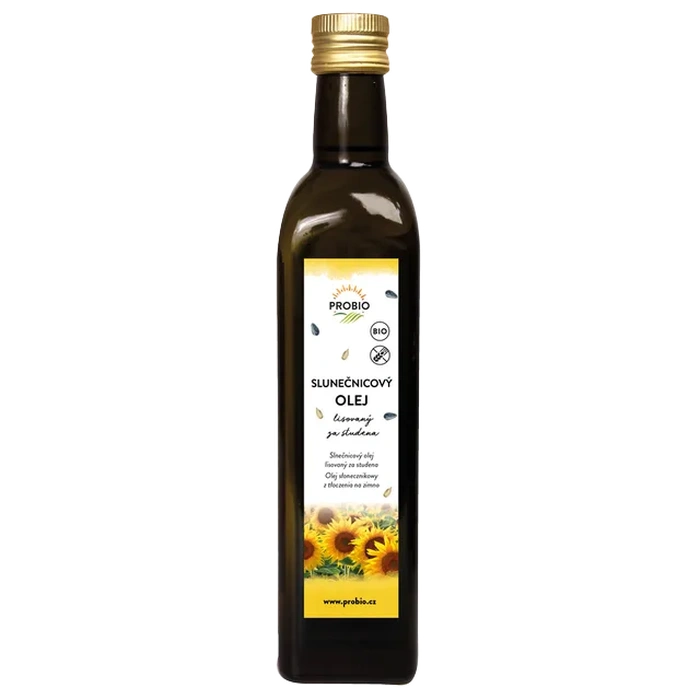 PROBIO Olej slunečnicový lisovaný za studena 500 ml BIO