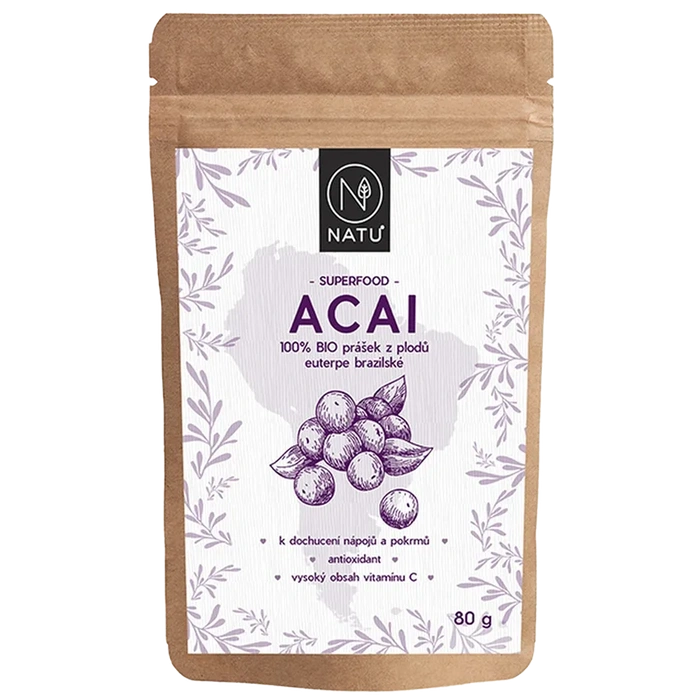 NATU Açai prášek 80 g BIO