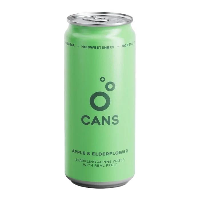 CANS Jemně perlivá voda Jablko a bezinka 330 ml