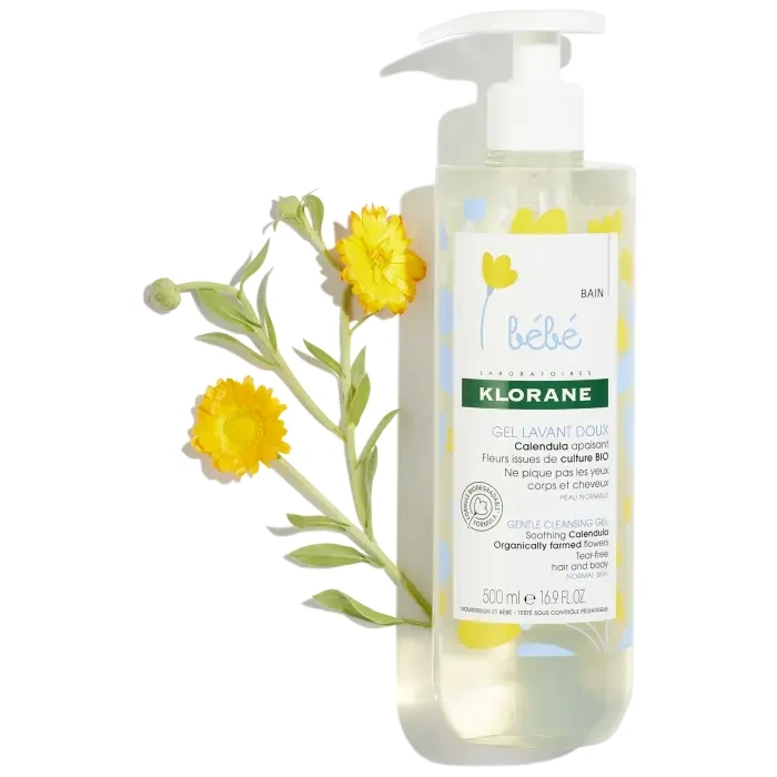 KLORANE BEBE Jemný mycí gel s měsíčkem 500 ml