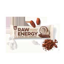Bombus Raw Energy tyčinka kakao a kokos 50g
