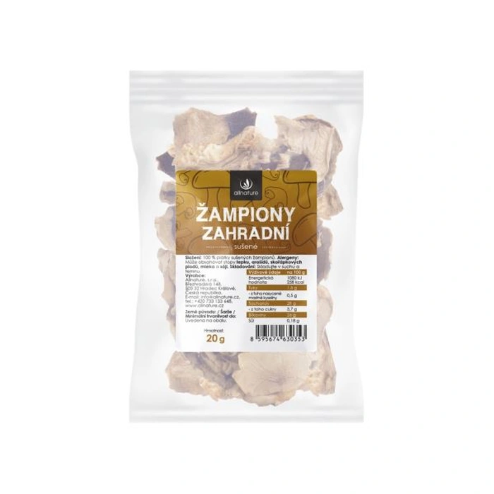 Allnature Žampiony zahradní sušené 20g