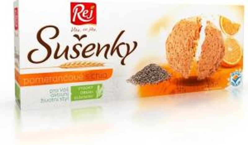 Rej sušenky Grahamové pomerančové s chia 120g