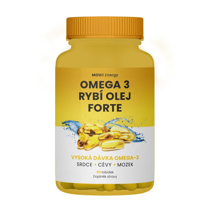 MOVit Omega 3 Rybí Olej FORTE 60 tobolek
