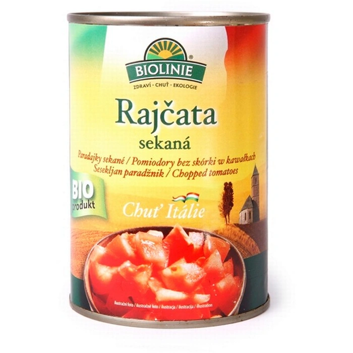 Biolinie Rajčata sekaná sterilovaná 400g BIO