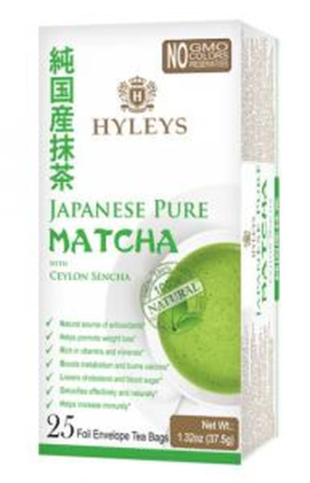 Hyleys Matcha čaj s cejlonským Sencha čajem sáčky 25 x 1,5 g