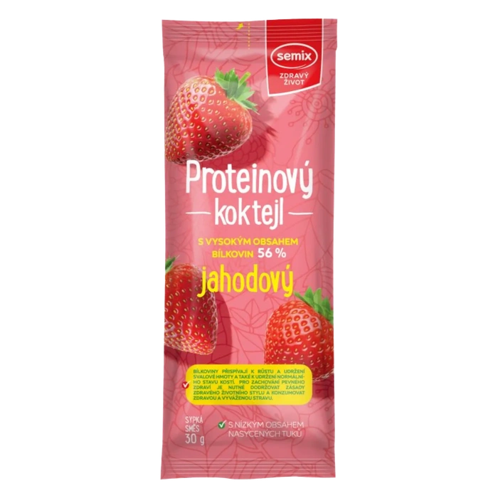 Semix proteinový koktejl jahodový 30 g